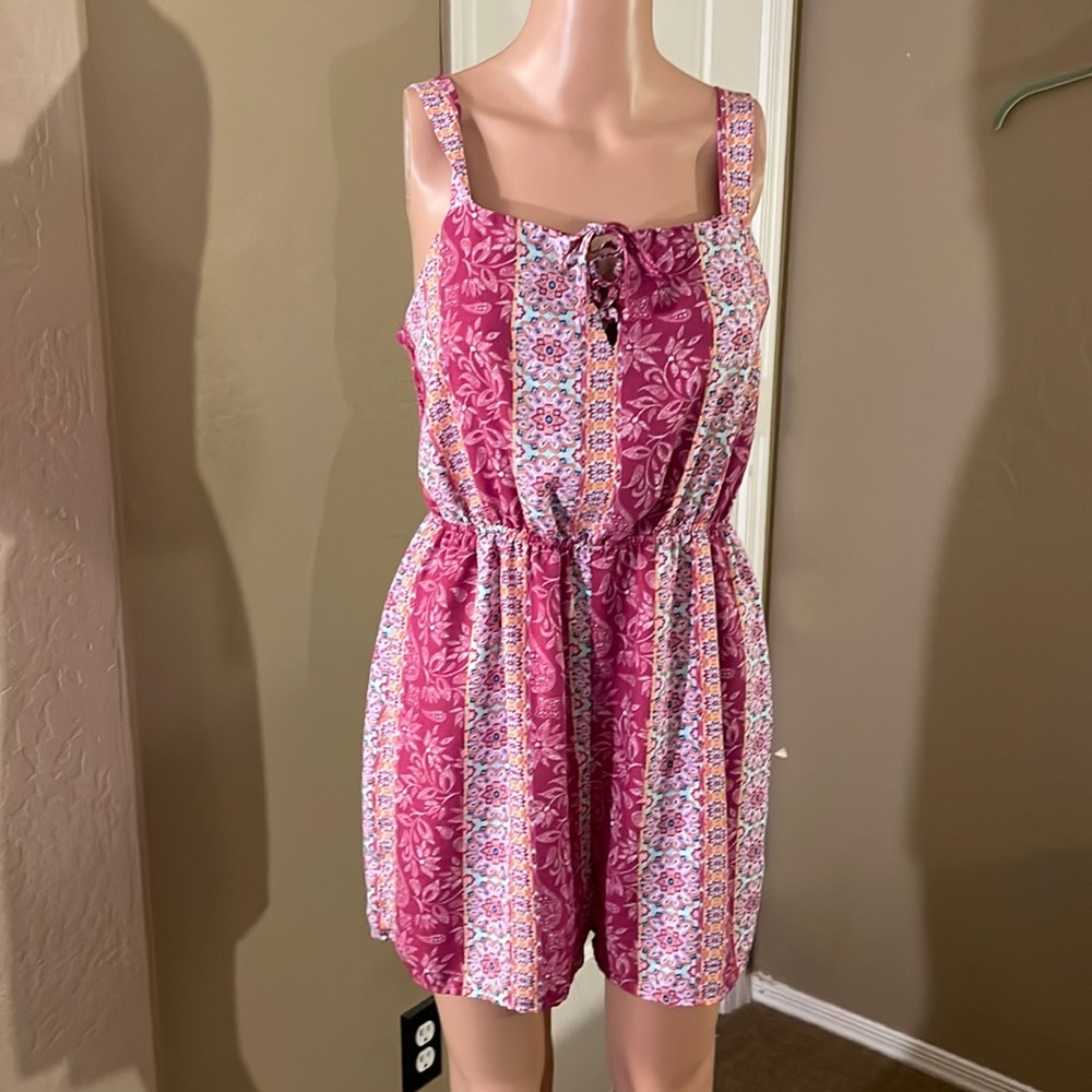 Darling Pink Rose Romper